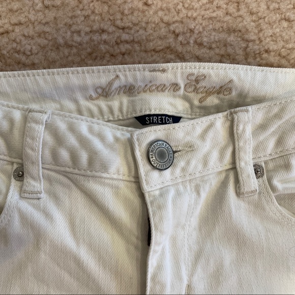 American Eagle White Jeans, Skinny, Stretch, Size 6 - Picture 2 of 5